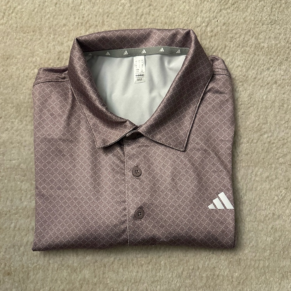 Adidas Men's Purple Polo Shirt